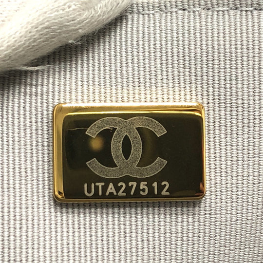 CHANEL Shoulder Bag lambskin gray Handbag Matrasse