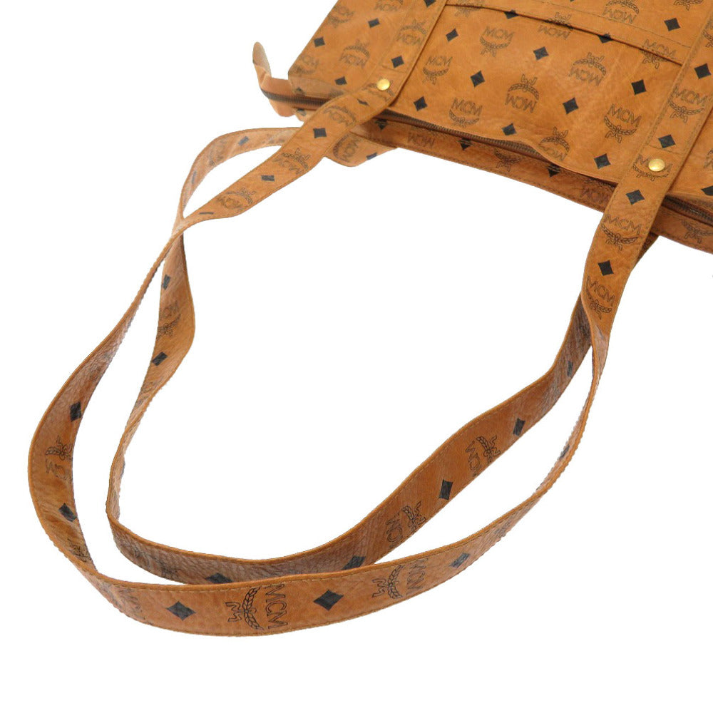 MCM Tote Bag PVC Brown Monogram Pattern Women(Unisex) Used Authentic