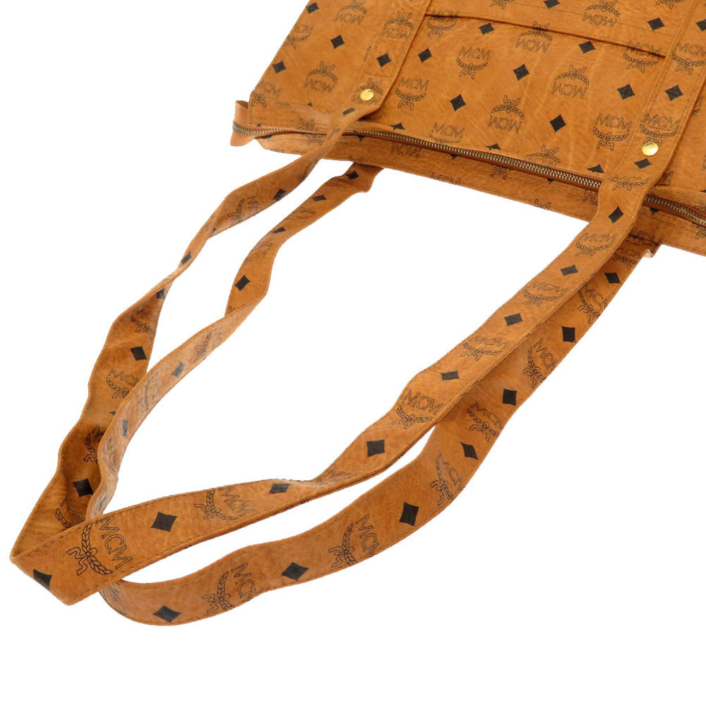 MCM Tote Bag PVC Brown Monogram Pattern Women(Unisex) Used Authentic