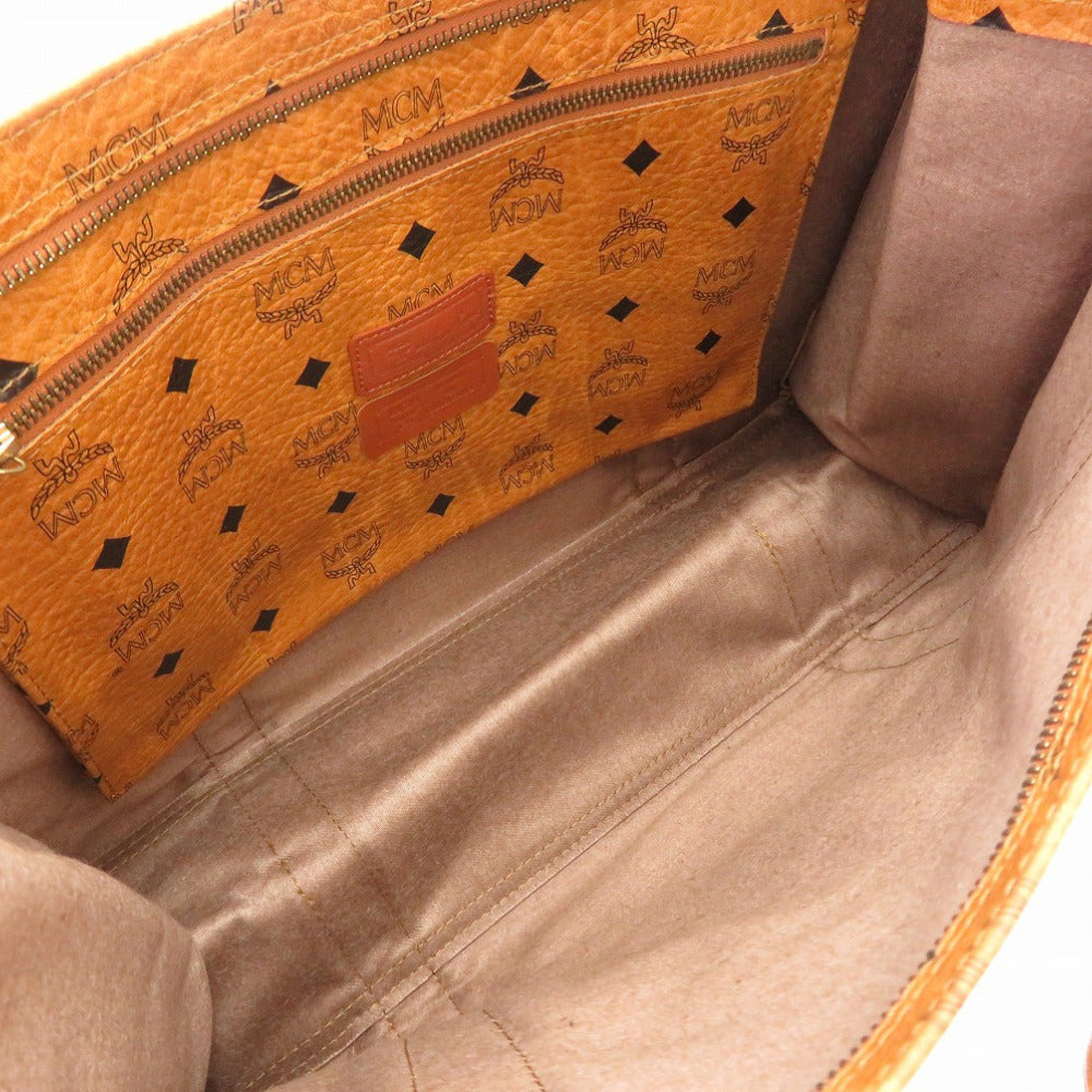 MCM Tote Bag PVC Brown Monogram Pattern Women(Unisex) Used Authentic