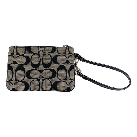 COACH Pouch canvas black Signature