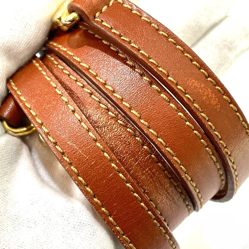 FENDI Handbag PVC / Leather Brown type Pecan Shoulder Women Used Authentic