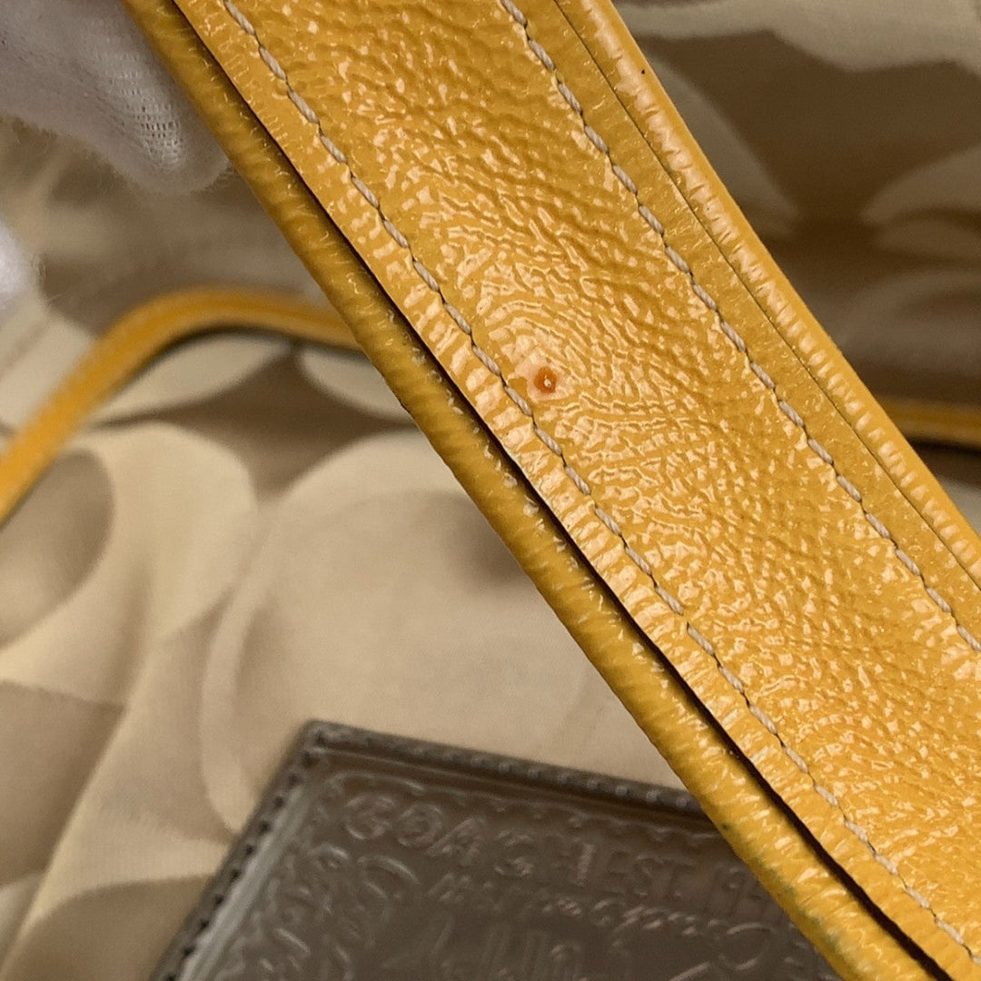 COACH Tote Bag leather beige Signature