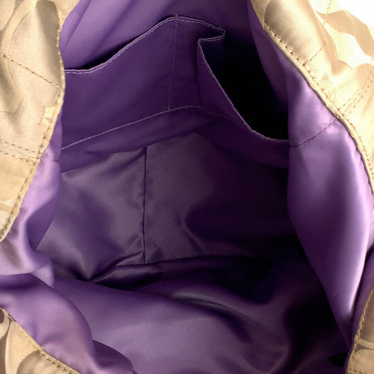 COACH Tote Bag leather beige Signature