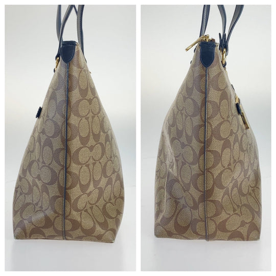 COACH Tote Bag canvas beige Signature