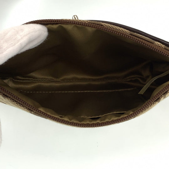 COACH Clutch bag canvas beige Signature