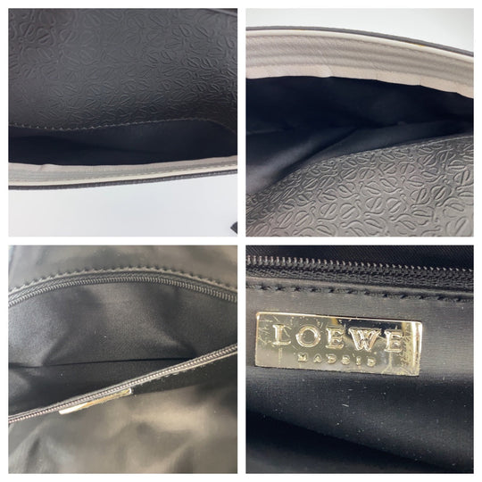 BURBERRY Shoulder Bag canvas Brown Shoulder Bag Handbag Tote Bag Check Pattern Women Used Authentic