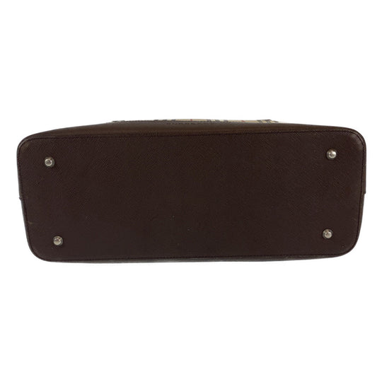 BURBERRY Shoulder Bag canvas Brown Shoulder Bag Handbag Tote Bag Check Pattern Women Used Authentic