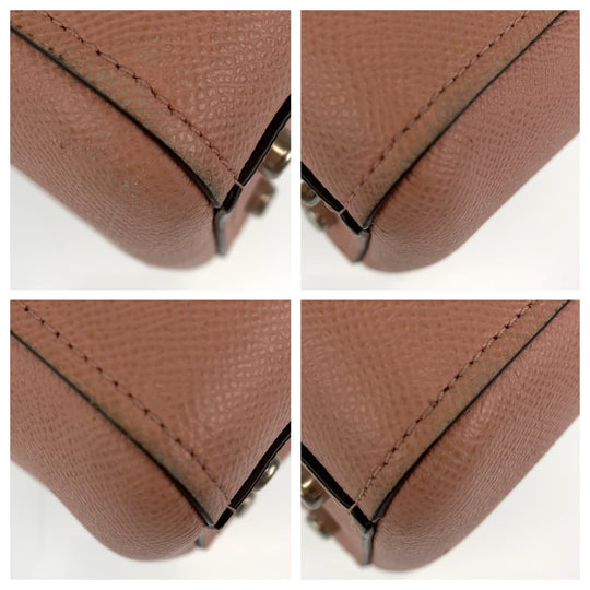 COACH Tote Bag leather pink