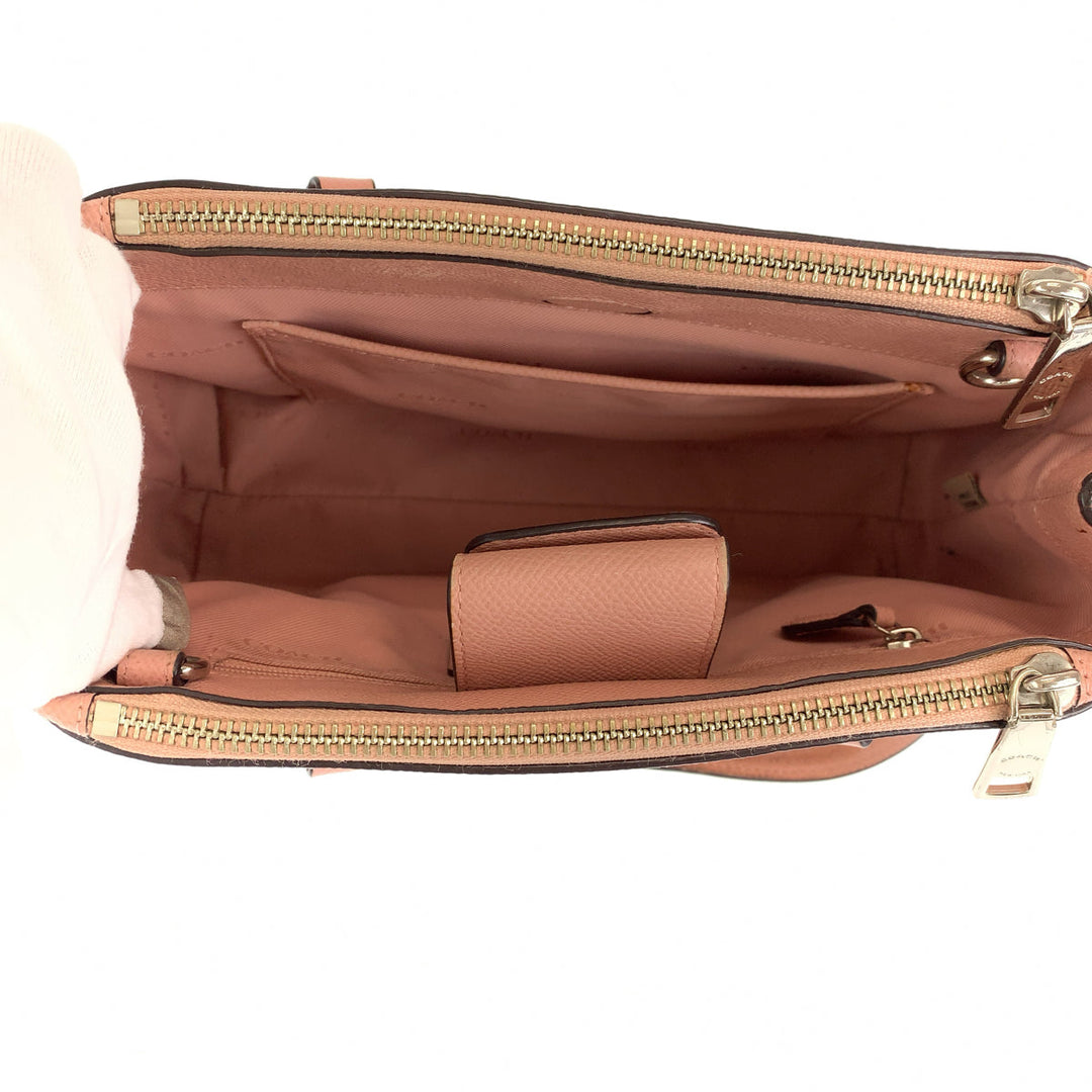 COACH Tote Bag leather pink