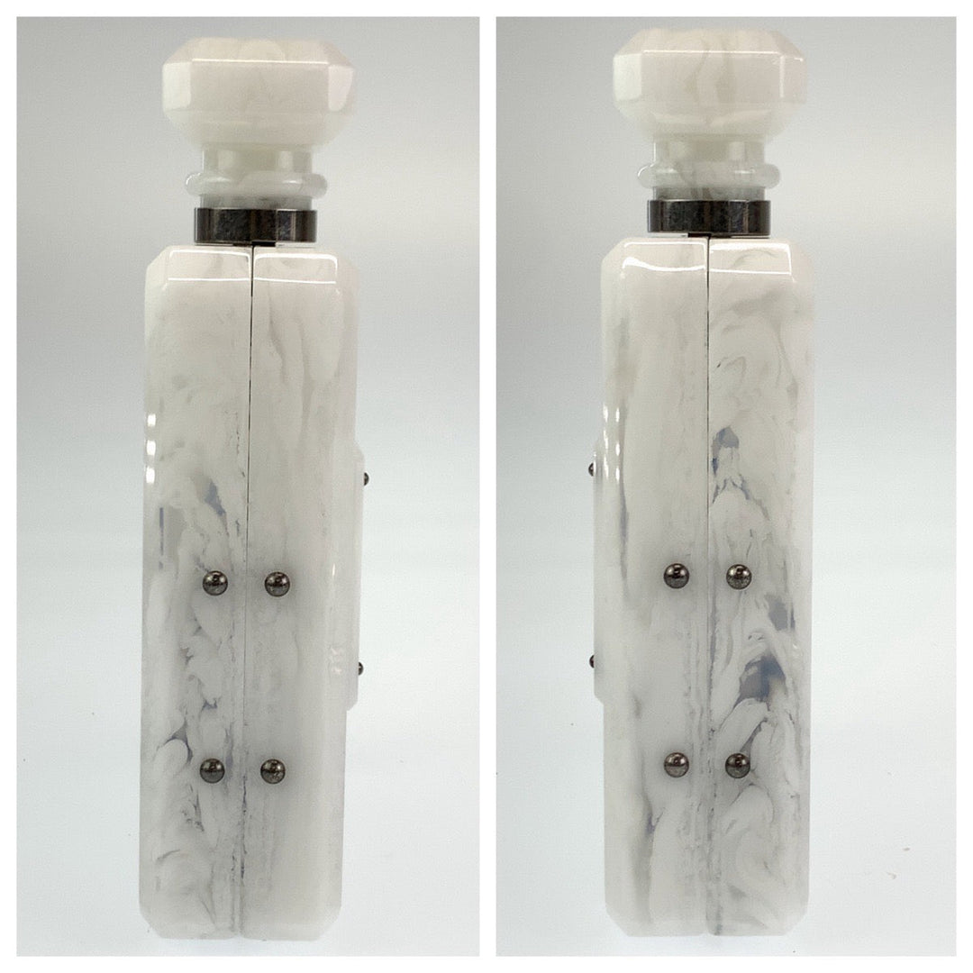 CHANEL Shoulder Bag plastic white Marble pattern 2016Paris-Roma N°5 Parfume Bottle Mini Bag