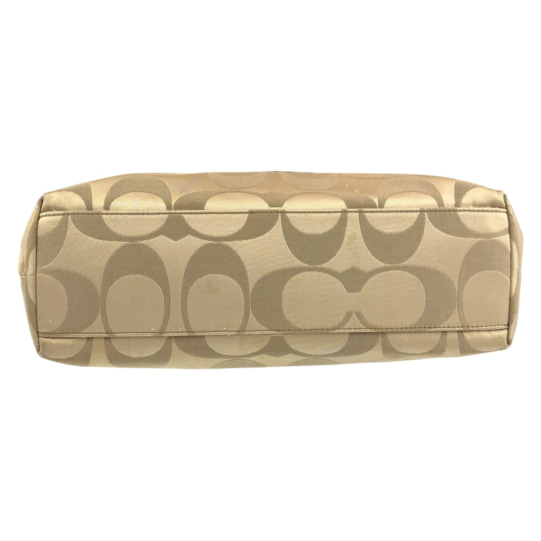 COACH Tote Bag F18335 canvas beige Signature Laura