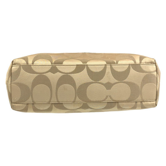 COACH Tote Bag F18335 canvas beige Signature Laura