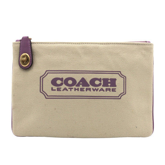 COACH Pouch CD699G canvas beige