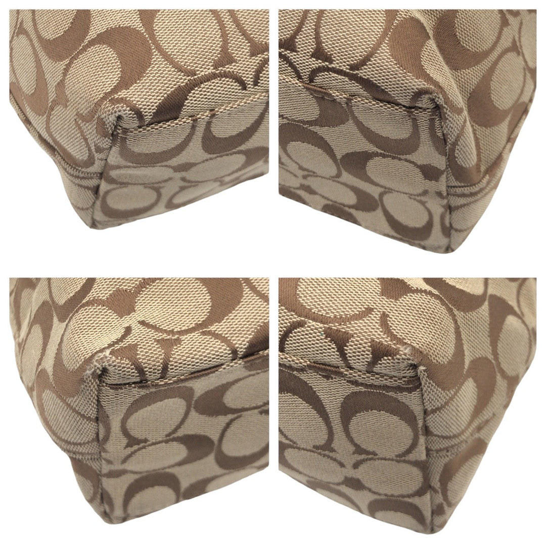 COACH Tote Bag F25706 canvas Brown Signature Embossing