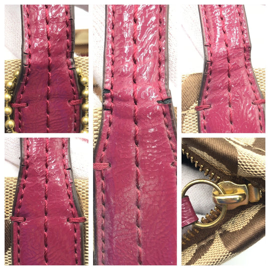 COACH Tote Bag F25706 canvas Brown Signature Embossing