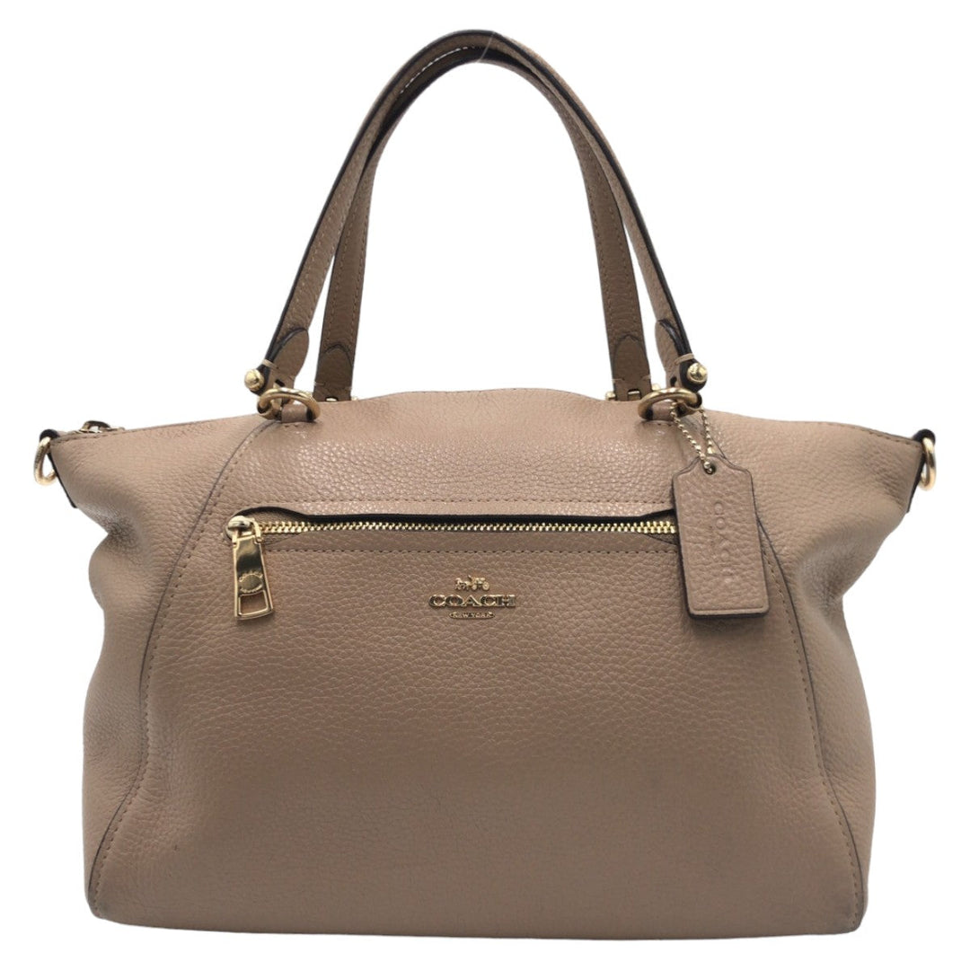 COACH Handbag 79997 leather beige