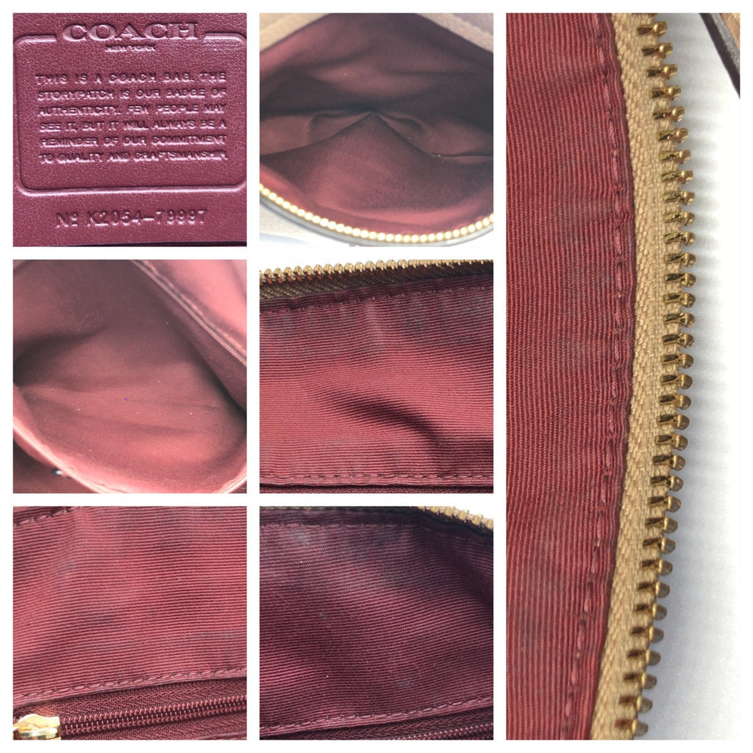 COACH Handbag 79997 leather beige