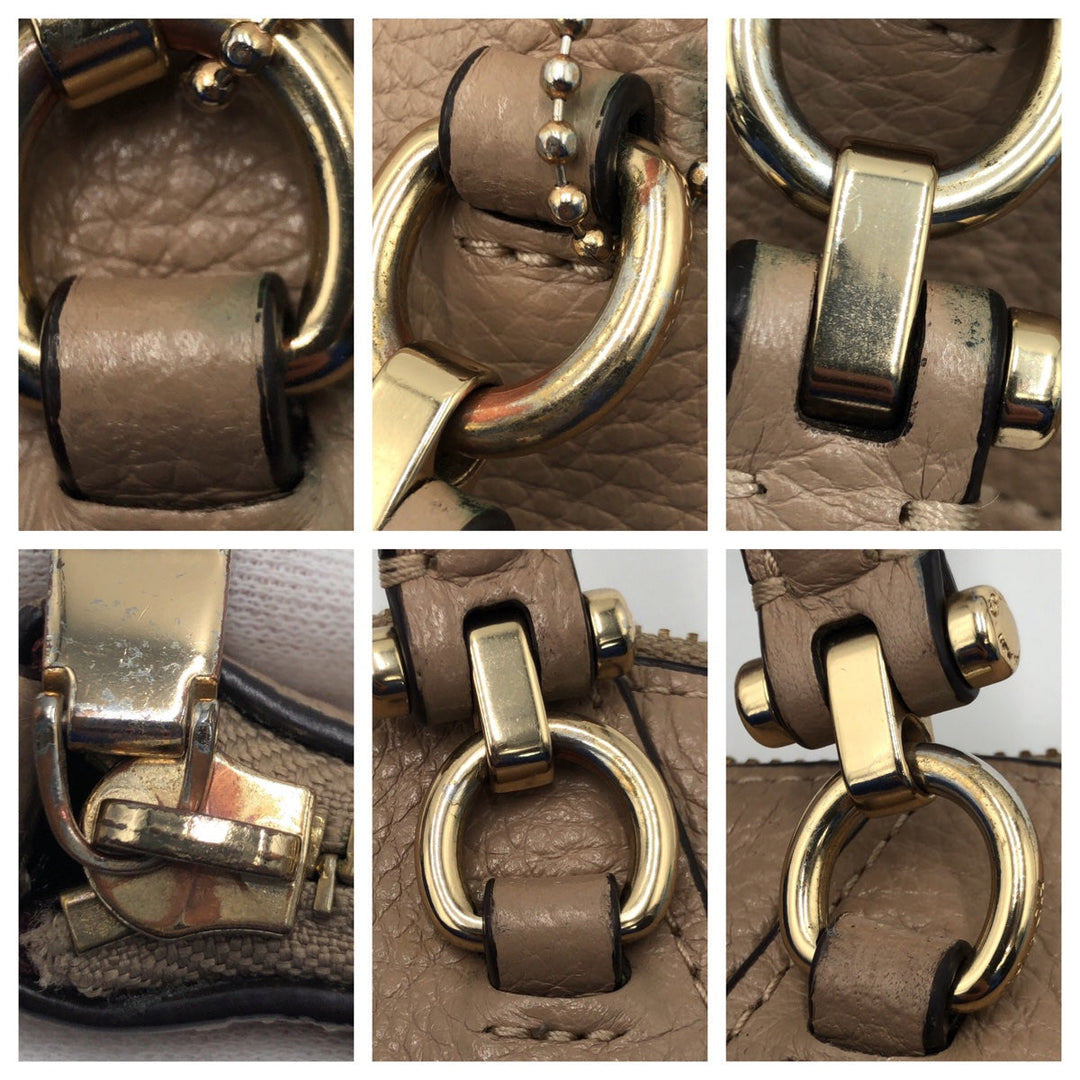 COACH Handbag 79997 leather beige