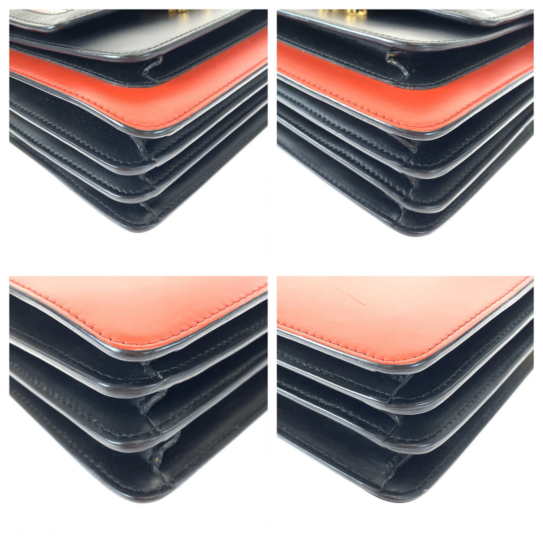 MARNI Shoulder Bag Calfskin multicolor Shoulder Bag Crossbody Bag Trunk Medium Bag Women Used Authentic