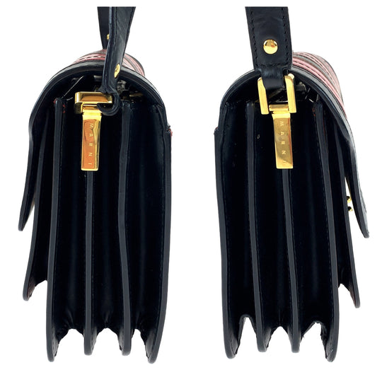 MARNI Shoulder Bag Calfskin multicolor Shoulder Bag Crossbody Bag Trunk Medium Bag Women Used Authentic