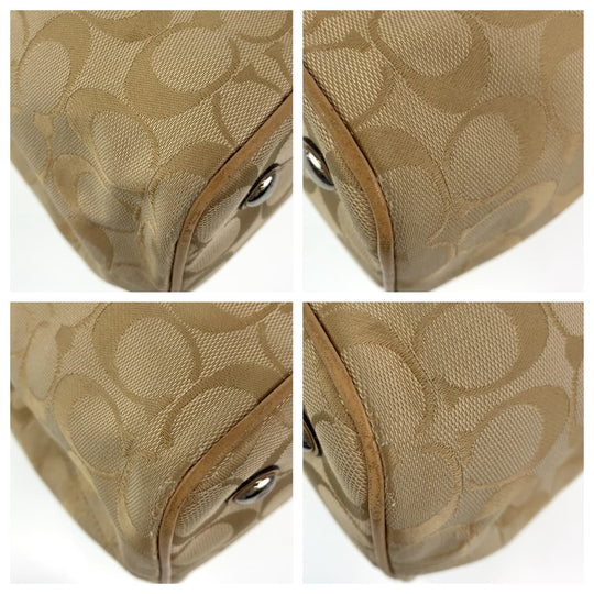 COACH Tote Bag canvas beige Signature