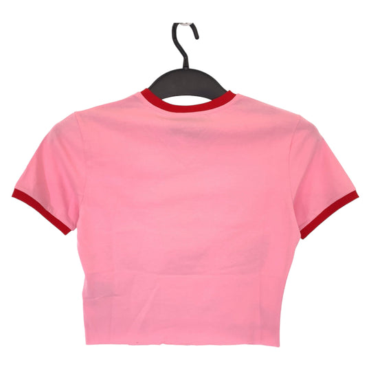 GUCCI Short sleeve T-shirt 693637 cotton pink red red Short sleeve T-shirt adidasxGUCCI 22Stainless Steel Women XXS Used Authentic