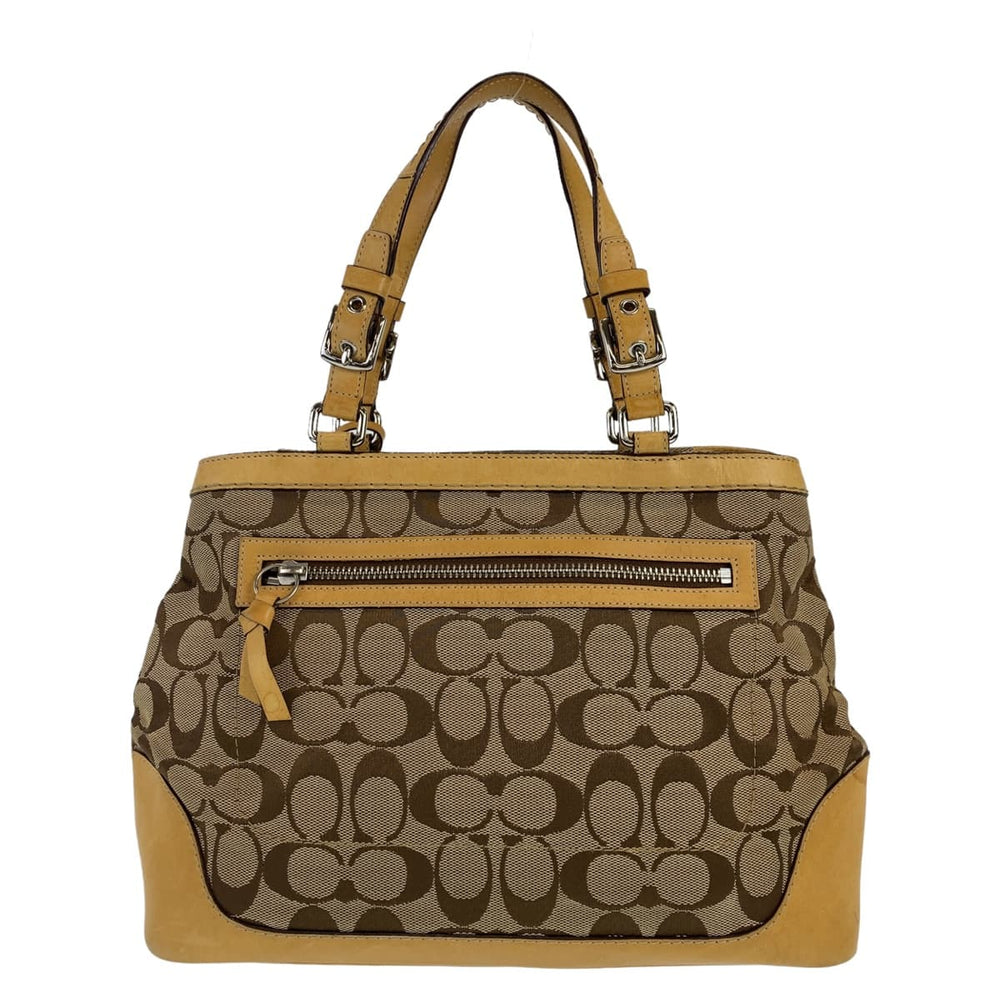COACH Tote Bag canvas beige Signature