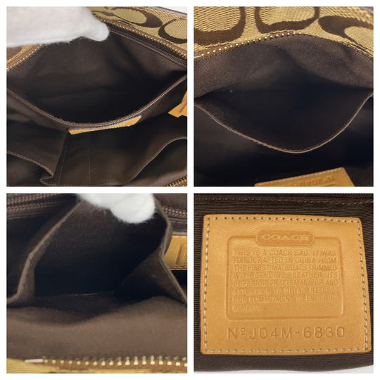 COACH Tote Bag canvas beige Signature