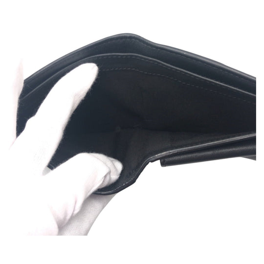 VALENTINO Bifold Wallet PR P 617 ASD 2 Leather, Canvas Black Yellow Folding wallet Compact wallet camouflage mens Used Authentic