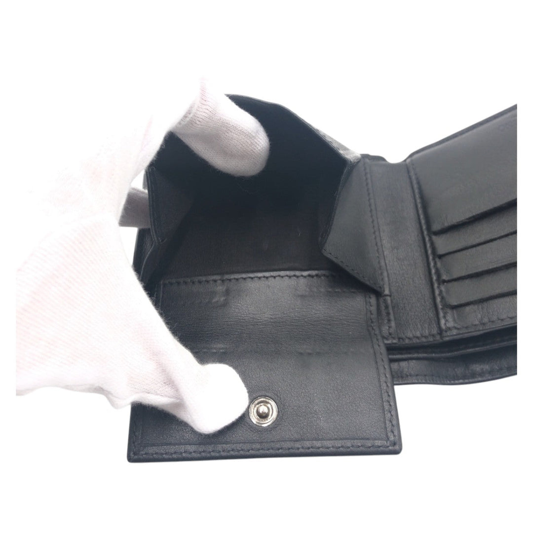 VALENTINO Bifold Wallet PR P 617 ASD 2 Leather, Canvas Black Yellow Folding wallet Compact wallet camouflage mens Used Authentic