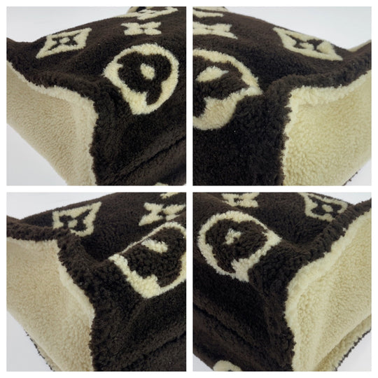 LOUIS VUITTON Tote Bag M55420 Mouton black black white white Shoulder Bag Tote Bag 2way monogram teddy On the go GM Women Used Authentic