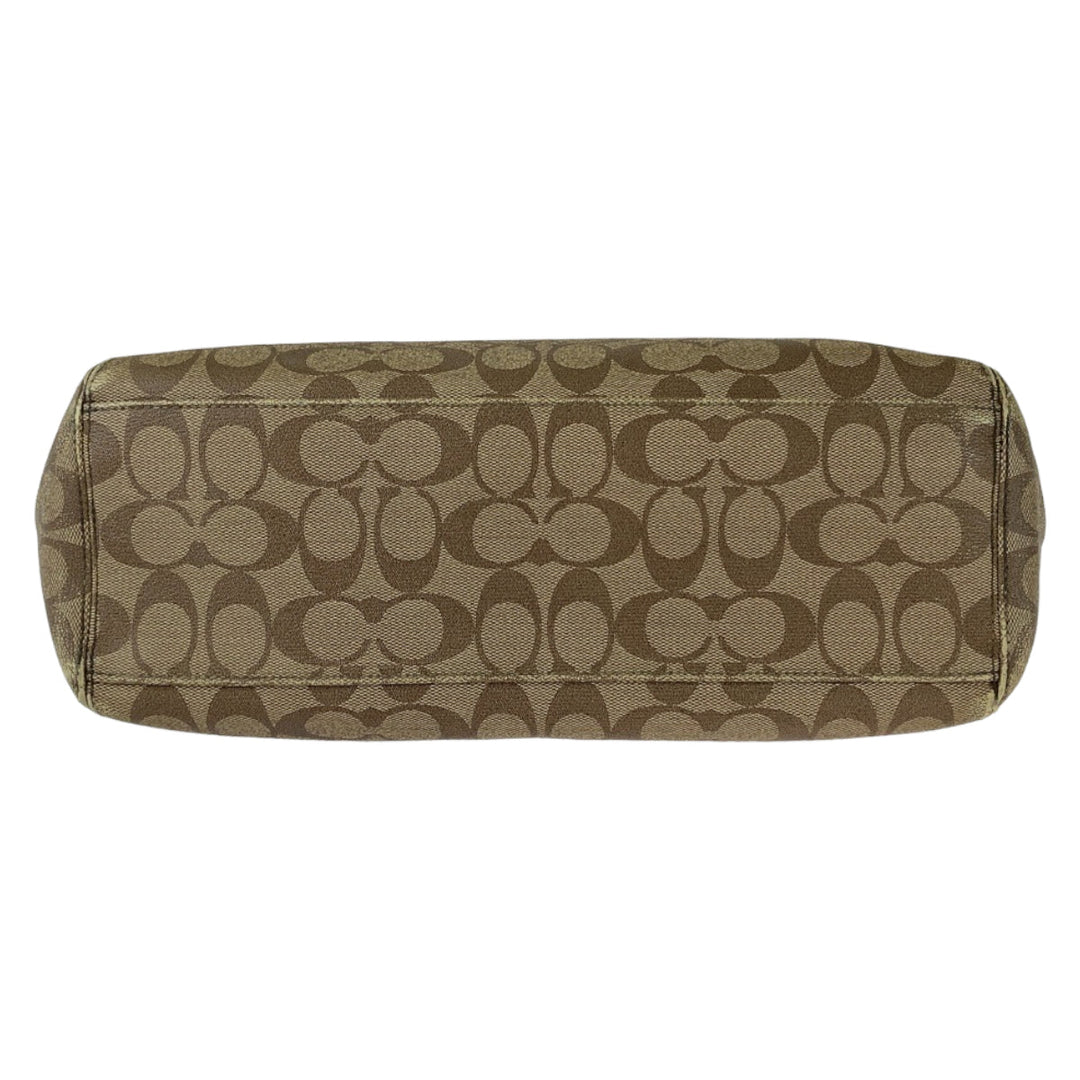 COACH Tote Bag canvas Brown Signature