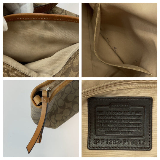 COACH Tote Bag canvas Brown Signature