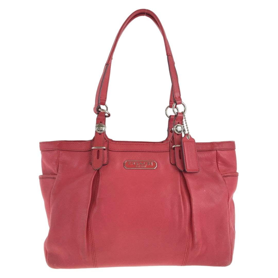COACH Tote Bag leather pink