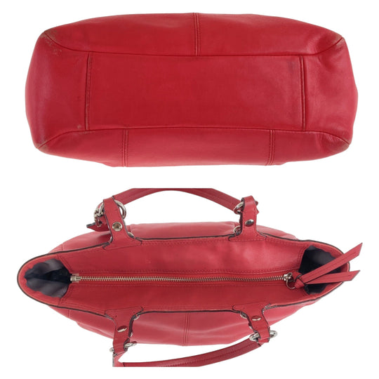 COACH Tote Bag leather pink