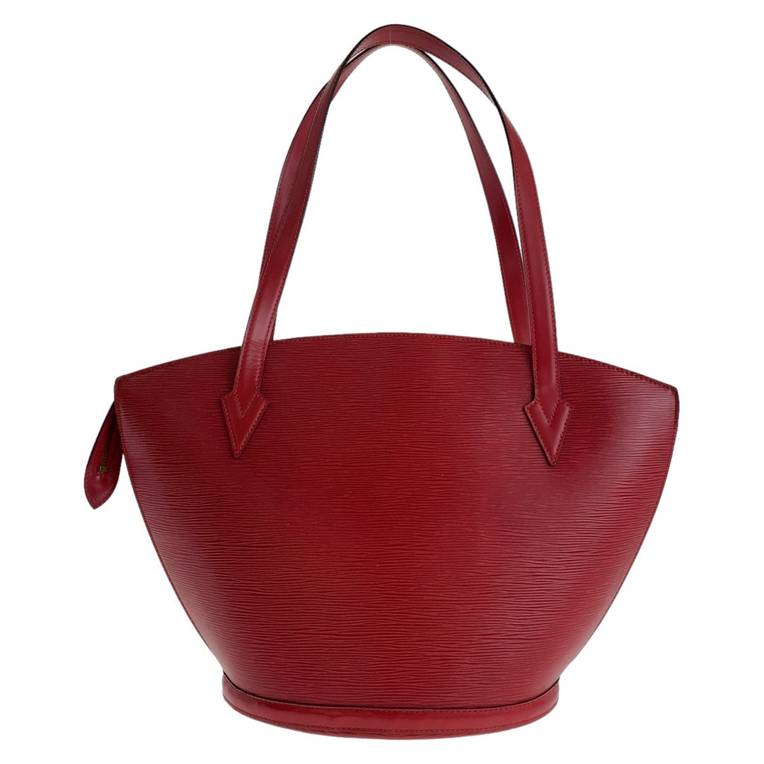 LOUIS VUITTON Tote Bag M52277 Epi Leather Castilian Red GoldMetal Tote Bag Shoulder Bag Epi Sun jack Women Used Authentic