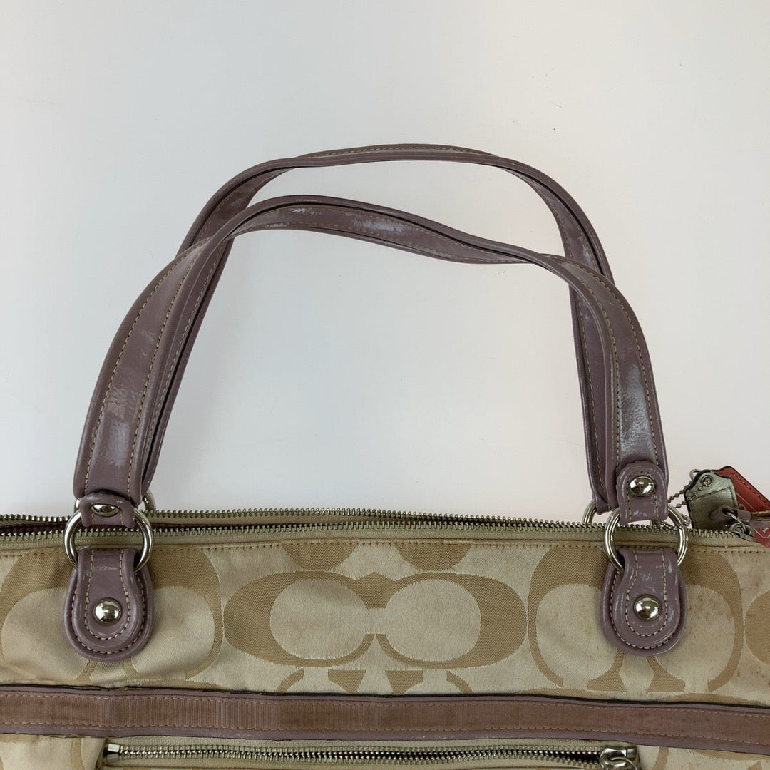 COACH Tote Bag canvas beige Signature