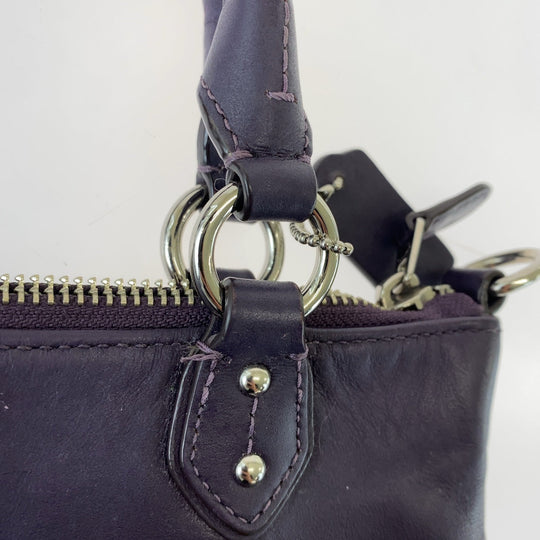 COACH Tote Bag leather purple Colette
