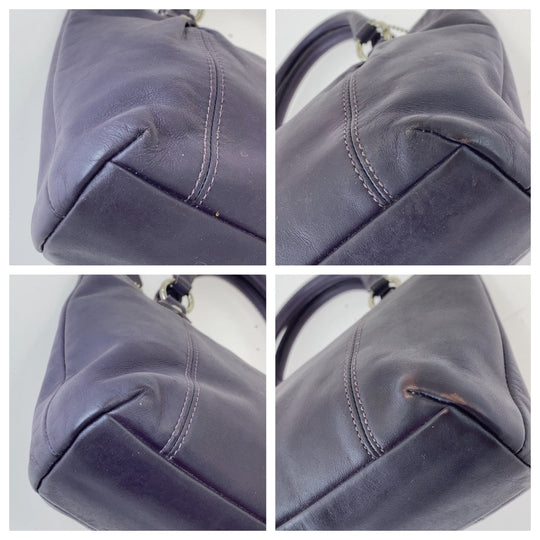 COACH Tote Bag leather purple Colette