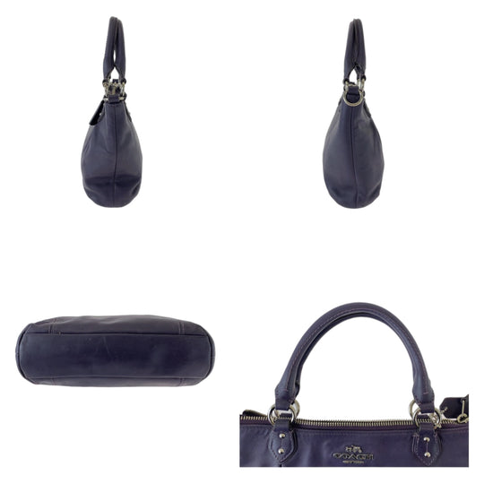 COACH Tote Bag leather purple Colette
