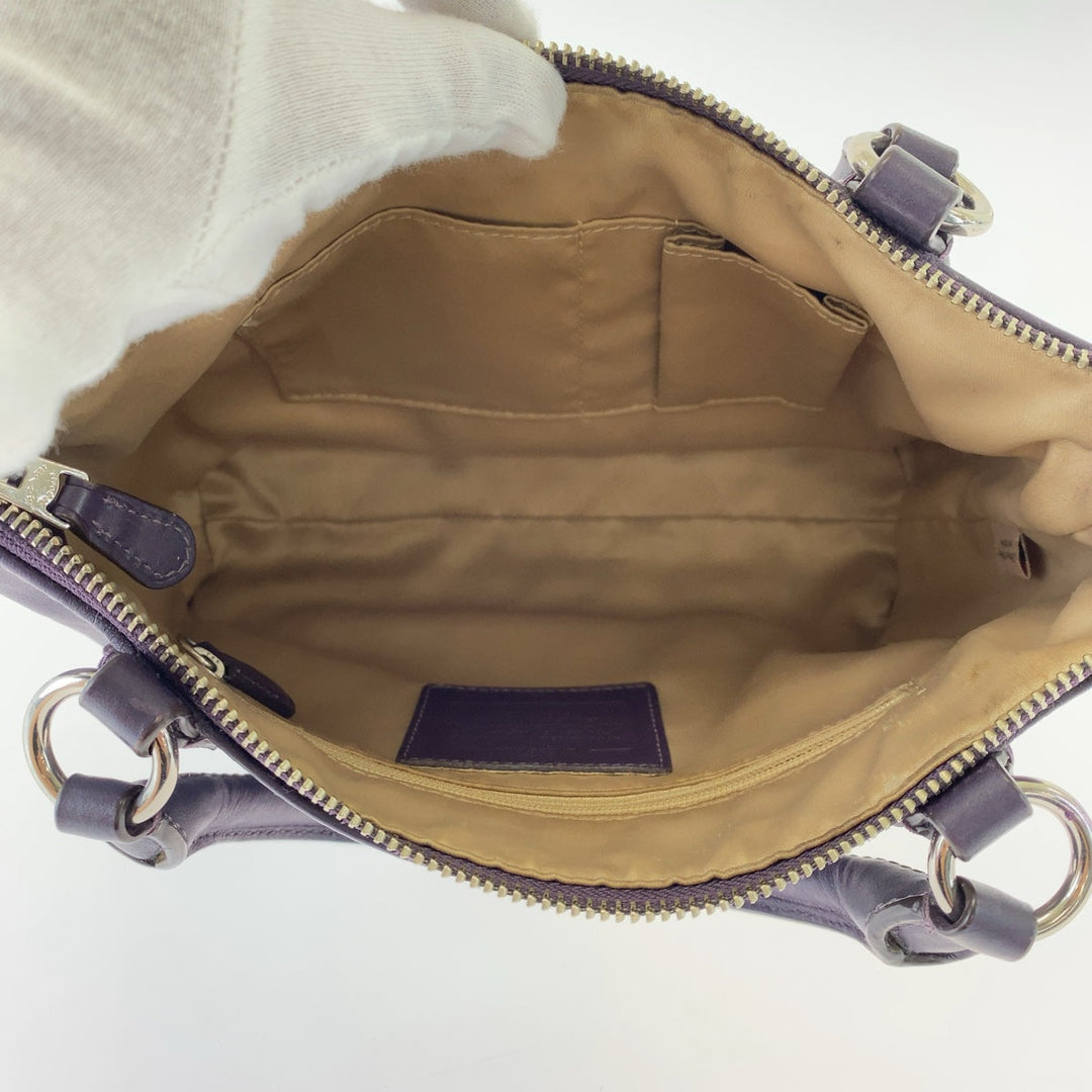 COACH Tote Bag leather purple Colette