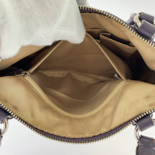 COACH Tote Bag leather purple Colette