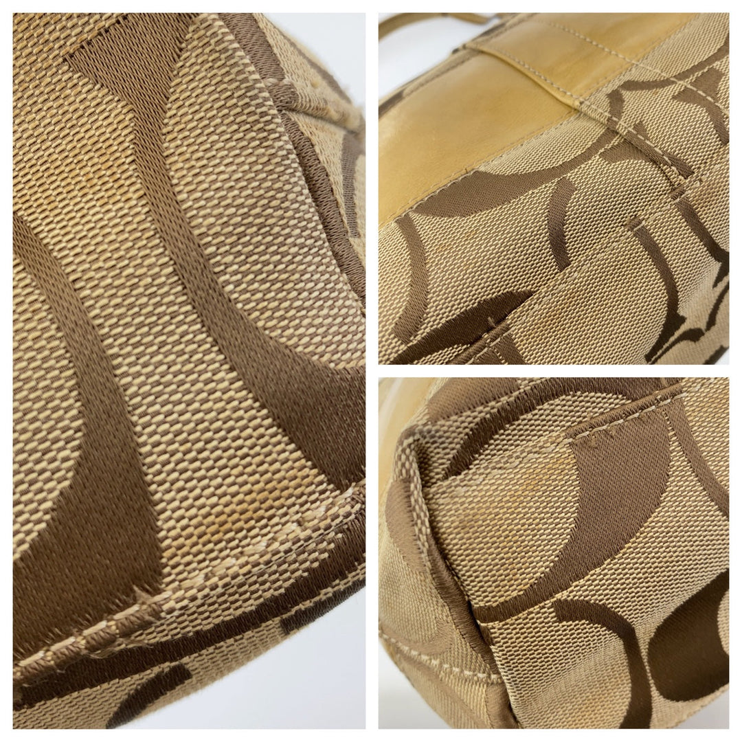 COACH Tote Bag canvas beige Signature