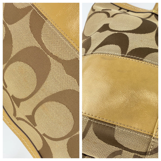 COACH Tote Bag canvas beige Signature