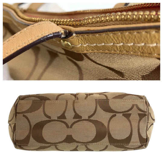 COACH Tote Bag canvas beige Signature