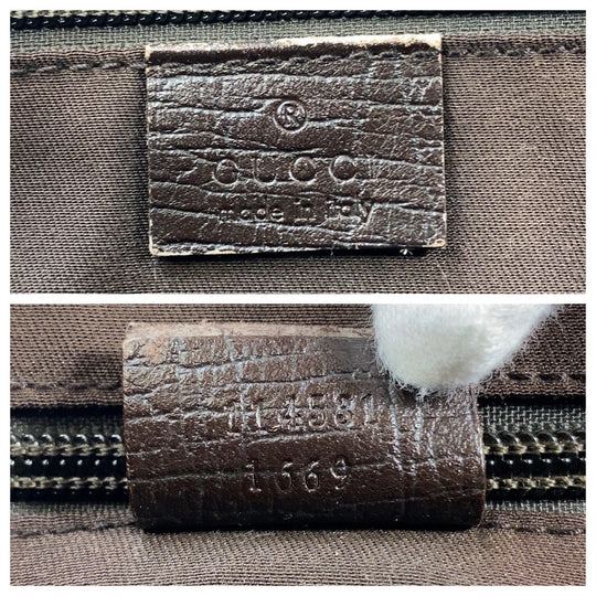 GUCCI Shoulder Bag 114531 GG Supreme canvas, leather Brown Silver Metal Crossbody Shoulder Bag Pochette Women Used Authentic