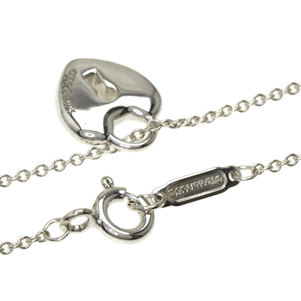 TIFFANY&Co. Necklace SV Silver Lockheart Women Used Authentic