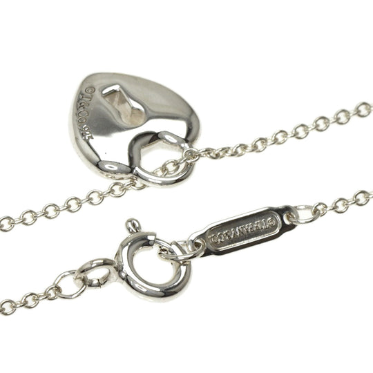 TIFFANY&Co. Necklace SV Silver Lockheart Women Used Authentic