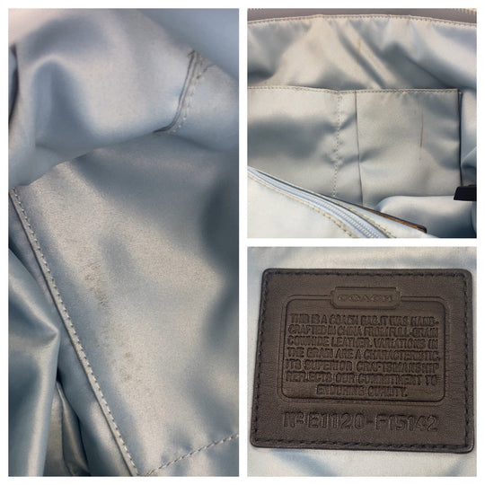 COACH Tote Bag leather black Big signature